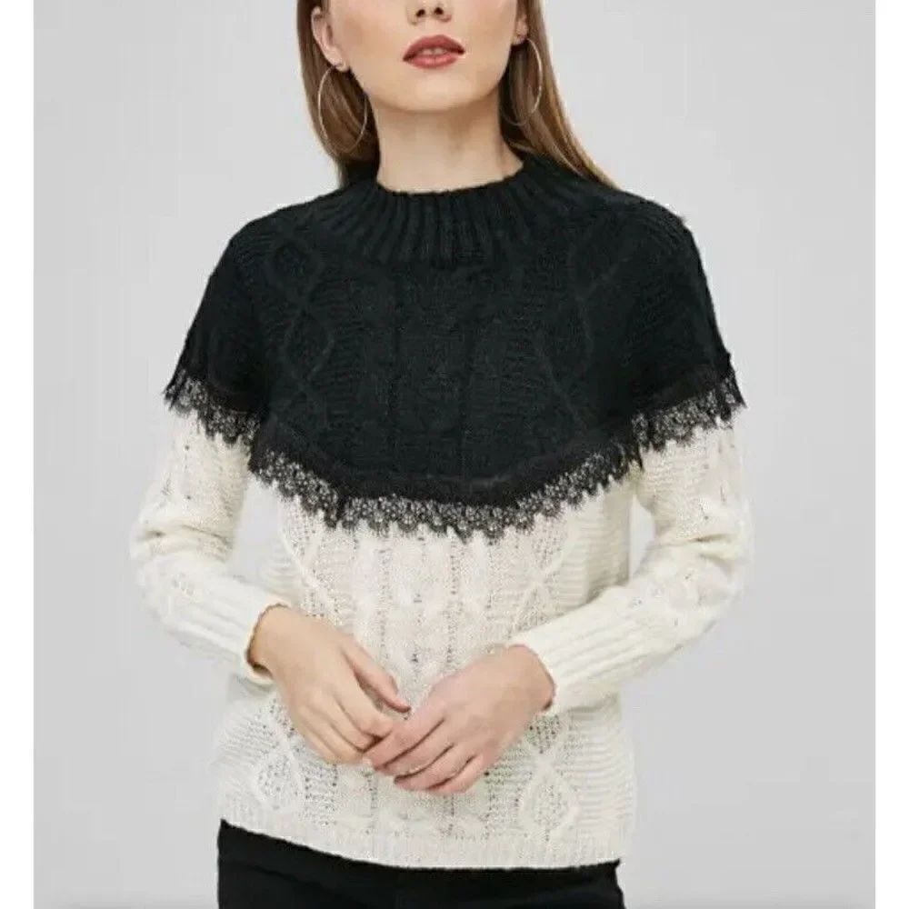 zara knitwear Fancy Collection 13 - 14 years Label Knit Womans Medium Black BoxX